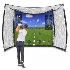 Rede de Treino para Golfe 3m x 2,4m com Rede Ultra Durável e Uma Tela de Impacto Reforçada, Projetor e Simulador não Incluído, GoSports
