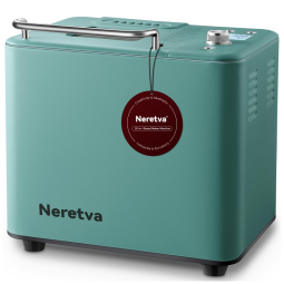Neretva Máquina de Fazer Pão Automática 20 em 1 até 1 kg, Aço Inoxidável, Verde