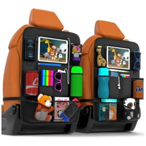Organizador Veicular Multifuncional para Banco Traseiro com Suporte para Tablet, 2 Un, AZALIA, Preto