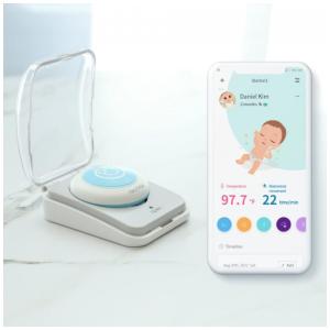 Monitor de Segurança para Bebês com Alerta de Temperatura de Pele, Sensor de Movimento, NearBeBe NB TM1, Branca