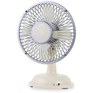 Ventilador de Mesa Portátil Retro USB com 2 Velocidades Avoeco, Branco