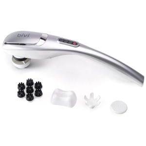 DX Massageador Terapêutico Elétrico de Percussão sem Fio Portátil com 5 Acessórios e 3 Velocidades, BIVI BD2052, Branco