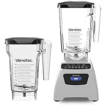 Liquidificador Profissional 2 Jarras 2,6L e 2,2L com 5 Velocidades e 4 Ciclos Pré Programados, 110V 1560W, Blendtec Classic 575, Branco