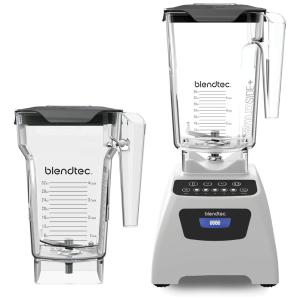 Liquidificador Profissional 2 Jarras 2,6L e 2,2L com 5 Velocidades e 4 Ciclos Pré Programados, 110V 1560W, Blendtec Classic 575, Branco