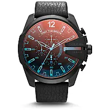 Relógio Masculino Mega Chief Aço Inoxidável com Cronógrafo de Quartzo, DIESEL DZ4323, Preto