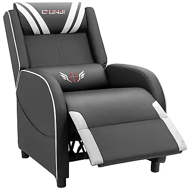 Cadeira Gamer JUMMICO, Reclinável, Couro