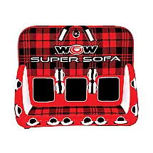 Boia Aquática Rebocável WOW SPORTS para 3 Pessoas – Vermelha, Resistente e Divertida