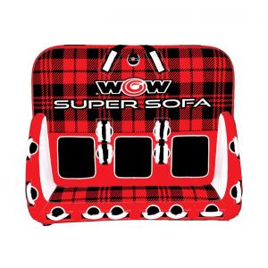 Boia Rebocável Aquática para 3 Pessoas, WOW SPORTS, Vermelho