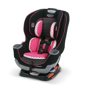 Cadeira de Bebê para carro conversível Extend2Fit, preta e rosa, GRACO 1965233, Rosa