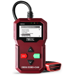 Scanner Automotivo OBD2 OBD II Somente Veículos 12V Vários Idiomas Incluso Português, FOVAL BOCWAN 01, Bordô