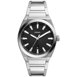Relógio Masculino Analógico de Quartzo com Pulseira de Aço Inoxidável, Fossil FS5821, Prata