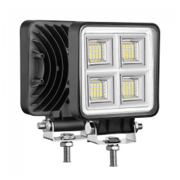 Farol de Milha LED Offroad com 11400 Lúmens e Luz Branca 24V, 114W, 2Un, HOZILIFE, Preto