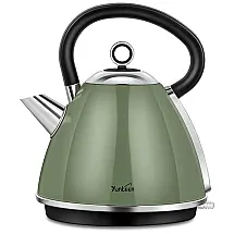 YUNLEEN Chaleira Elétrica 1.7L com Desligamento Automático e Proteção de Fervura, 110V, 1500W, Verde