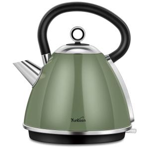 YUNLEEN Chaleira Elétrica 1.7L com Desligamento Automático e Proteção de Fervura, 110V, 1500W, Verde