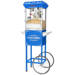 Vintage Pipoqueira Elétrica Portátil em Aço Inoxidável, 110v, GREAT NORTHERN POPCORN COMPANY 6098 8 ounce Foundation Blue, Azul