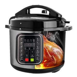 Panela de Pressão Elétrica de Aço Inoxidável de 7,57 litros com Programação de 24 Horas, 14 em 1 Fogão Lento com Controle de Temperatura