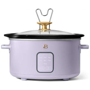 Panela elétrica de cozimento lento Beautiful 4L lavanda 1500W 110V painel touch