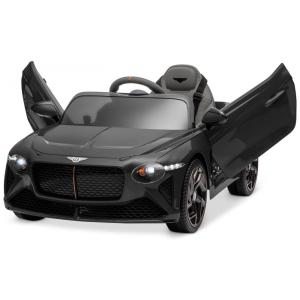 Carro Elétrico Infantil Bentley Bacalar a Bateria 12V com 3 Velocidades, Luzes LED e Controle Remoto, Kidzone, Preto