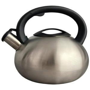 Chaleira de Chá Clássica com Apito, Capacidade 2.5L em Aço Inoxidável, LILYS HOME SW1375, Prateado