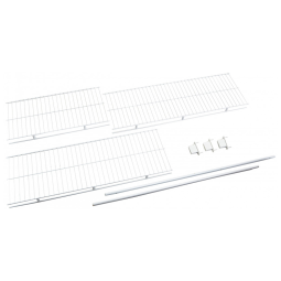 Kit de Prateleiras Aramadas para Closet, Não Ajustável, Rubbermaid, Branco