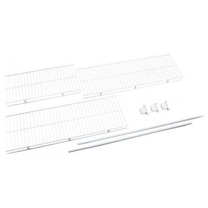 Kit de Prateleiras Aramadas para Closet, Não Ajustável, Rubbermaid, Branco