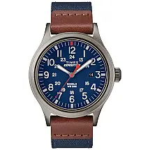 Relógio Masculino Automático Analógico TIMEX TW4B14100 com Pulseira de Couro Marrom - Estilo e Precisão
