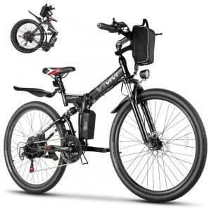 Vivi Bicicleta Elétrica Motorizada 26 Velocidades e 3 Modos, 350W, Branco