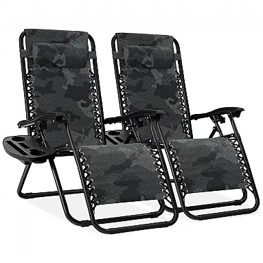 Conjunto de 2 Cadeiras Reclináveis