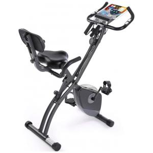 Bicicleta Ergométrica com Monitor Digital e Assento Ajustável, MOUSPORT, Preto