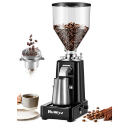 Moedor de Café com 19 Configurações de Moagem, 110V 200W, Huanyu, Preto