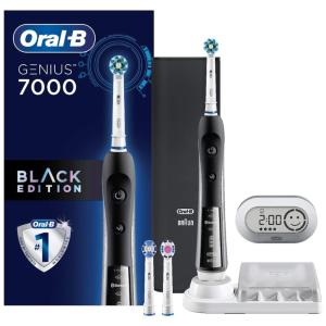 Escova de dentes elétrica, Pro 7000 SmartSeries Black recarregável com conectividade Bluetooth, ORAL B 0069055124666, Preto