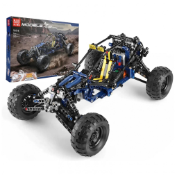 Kit de Construção Carro Off Road com 515 Peças e Controle Remoto para Crianças e Adultos, Mould King, Azul