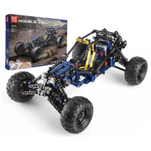 Kit de Construção Carro Off Road com 515 Peças e Controle Remoto para Crianças e Adultos, Mould King, Azul