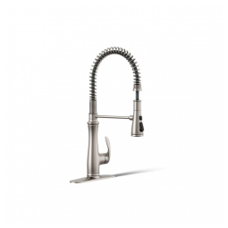 Torneira Cozinha com Pulverizador Pull Down de 3 Funções, KOHLER 29106-VS Bellera, Inoxidável Vibrante
