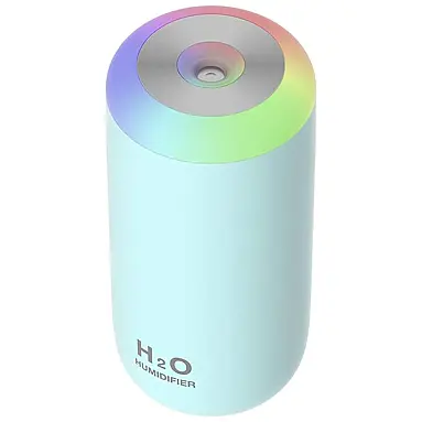 Umidificador Ultrassônico Portátil 350ml, Silencioso,