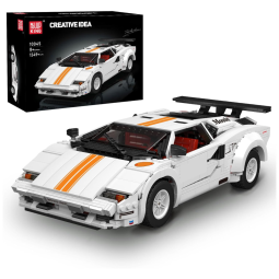 Kit de Construção Carro Esportivo com 1349 Peças para Adultos, Mould King WX10045, Branco