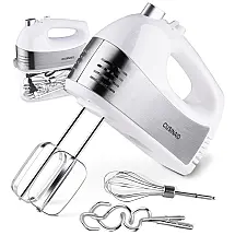 Batedeira de Mão 5 Velocidades Turbo 250W, 110v, CUSINAID TB HM009, Branco