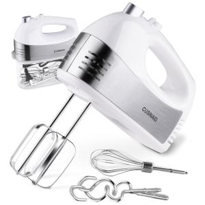Batedeira de Mão 5 Velocidades Turbo 250W, 110v, CUSINAID TB HM009, Branco