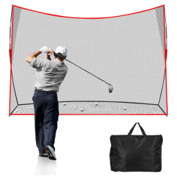 Rede de Golfe 3x2,1m de Alta Durabilidade p/ Treino em Ambientes Internos/Externos, Portátil c/ Bolsa, Ideal p/ Aprimorar seu Jogo,Halunoty.