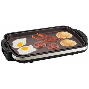 Grill Elétrico Antiaderente serve até 6 Porções, 110V 1000W, Nozaya, Preto