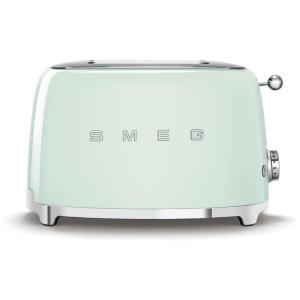 Torradeira Elétrica 50s Retro, 2 Fatias, 6 Níveis Sombra, 110v, SMEG TSF01PGUS, Verde Claro