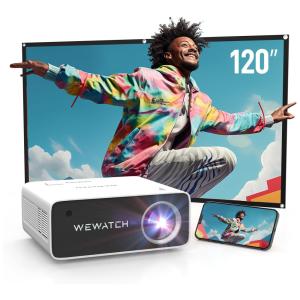 Projetor Native 1080P 5G, LED 15.000LM, Wi Fi sem fio, tela grande de 230, Correção Keystone de 50 de quatro pontos, Projetor portátil para