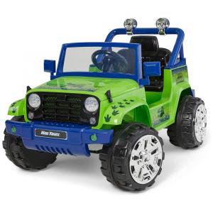 Carro Elétrico Infantil 1 Assento 4X4 com Bateria Recarregável 6V, Kid Trax, Verde
