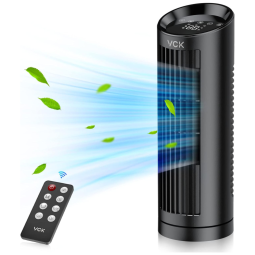 Ventilador de Torre Oscilante, com 3 Velocidade e Controle Remoto, 110V 55W, VCK, Preto