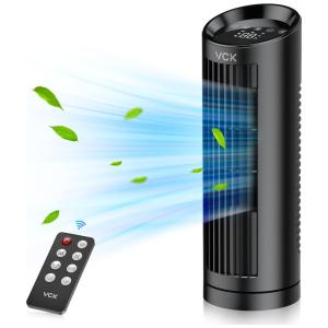 Ventilador de Torre Oscilante, com 3 Velocidade e Controle Remoto, 110V 55W, VCK, Preto