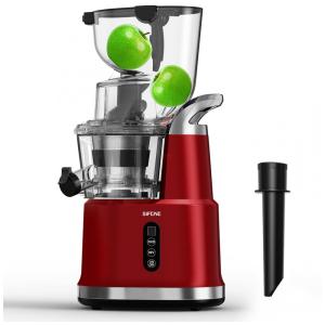 Centrífuga de Frutas com Bocal Largo e Alto Rendimento, Aço Inoxidável, 110V 300W, SiFENE, Vermelho