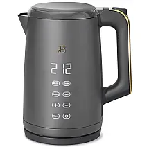 Chaleira elétrica Beautiful 1,7L cinza com display touch, 4 programas de temperatura, modo manter aquecido, 1500W, 110V