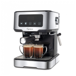 Cafeteira Elétrica Programável . com Tela LCD e Vaporizador, 110v, CAPRESSO 129.05, Prateado
