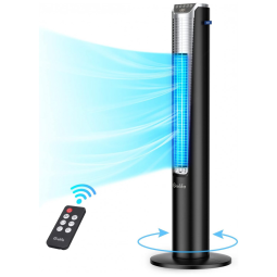 Ventilador de Torre com Contro Remoto, 3 Modos e 3 Velocidades, 110v, GRELIFE LE TF002, Preto