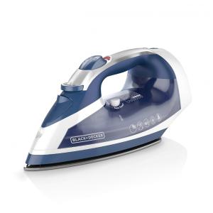 Ferro de Passar a Vapor com Base Antiaderente e Desligamento Automático, 110V, BLACK DECKER ICR16X, Azul